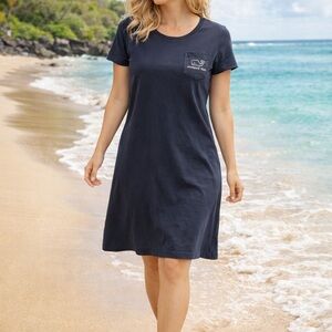 Vineyard Vines Dark Blue Beach Cover-Up Dress